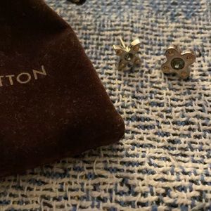 Louis Vuitton silver earrings